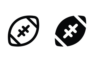 American Football icons set. for mobile concept and web design on white background