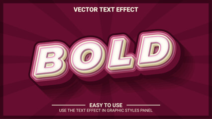 3d bold editable text effect