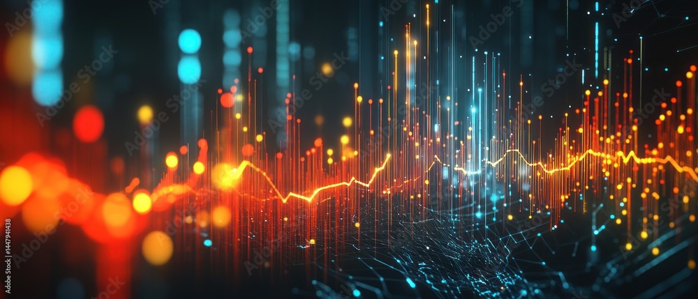 Aufkleber abstract data visualization