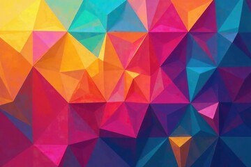 Abstract geometric shapes repeat in vibrant colors , design, contemporary, graphic
