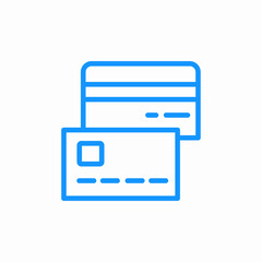 Fototapeta premium bank card payment icon sign vector