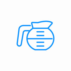 coffee pot icon sign vector