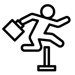 Obstacles  Icon Element For Design	