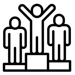 Market Competition  Icon Element For Design	