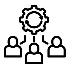 Obraz premium Organizational Change Icon Element For Design 