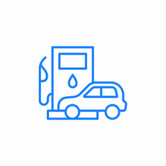 fuel station car icon sign vector