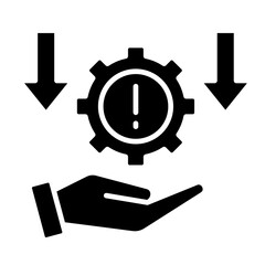 Business Risk  Icon Element For Design	