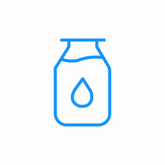 milk bottle icon sign vector