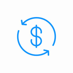 money time cycle icon sign vector