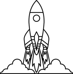 Rocket Icon - Space Exploration and Innovation Concept