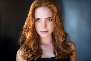 Fototapeta premium Portrait of young beautiful girl