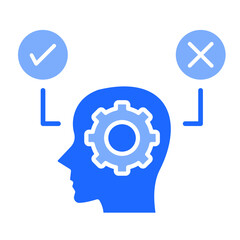 Decision-Making Stress  Icon Element For Design	