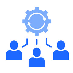 Organizational Change  Icon Element For Design	