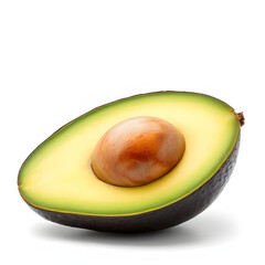 avocado isolated on white background