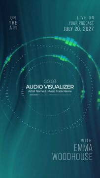 Vertical Audio Visualizer