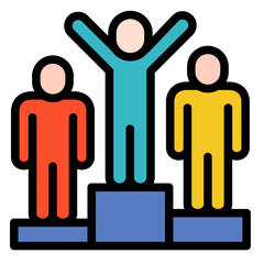 Market Competition  Icon Element For Design	