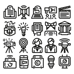 Set of Business and Finance Icons for Web and Media