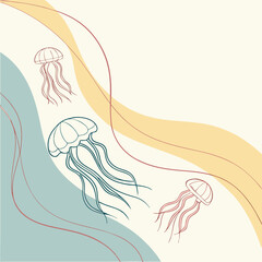 Minimalist Pastel Fluid Shapes