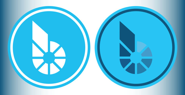 bitshares-bts cryptocurrency logos on abstract background. 3d illustrations.