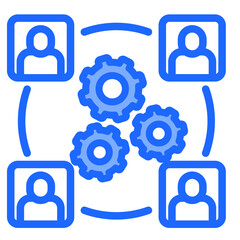Team Coordination  Icon Element For Design	