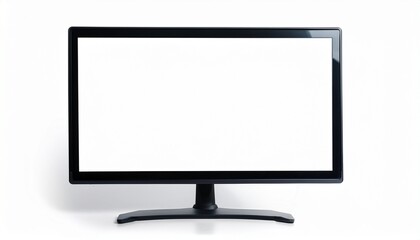 Fototapeta premium Blank Black Computer Monitor Screen Display Technology