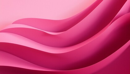 Abstract Pink Waves Curving Layers, Smooth Surface, Elegant Design, Soft Texture, Minimalist Style, 