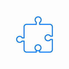 puzzle piece icon sign vector