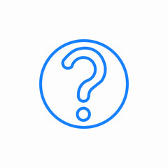 question mark icon sign vector