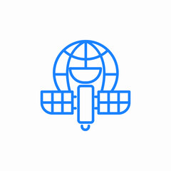 satellite receiver icon sign vector