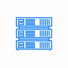 servers data icon sign vector