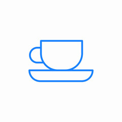 tea cup icon sign vector