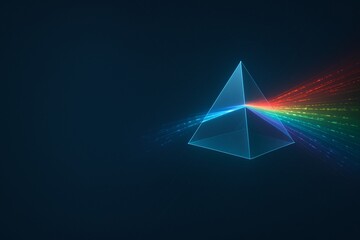Digital Prism and Reflection with a High-Tech Aesthetic for a Futuristic Technology Background