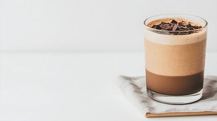 glass of chocolate drink