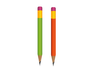  Colorful Pencils with Erasers 