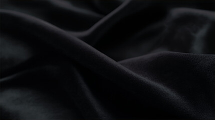 Obraz premium Texture, background, pattern. Cloth velvety Gray Black. Crushed Panne Velour Black Discount Designer Fabric Fabriccom.