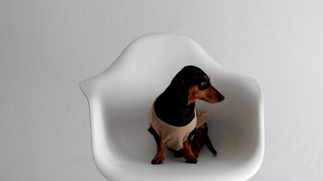 cachorro dom&eacute;stico salsicha ra&ccedil;a  duchshund 
