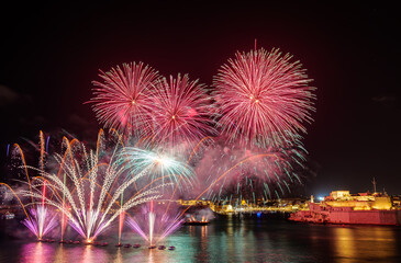 Fireworks festival in Malta