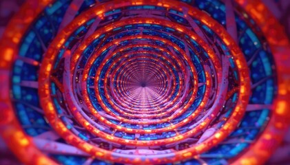 Symmetrical arrangement of repeating circles creating a mesmerizing optical effect, symmetry, form