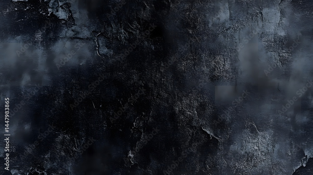 Poster intricate dark textured surface pattern with cracked elements.