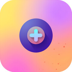 Obraz premium plus gradient icon