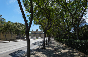 Architecture of La Valetta in Malta