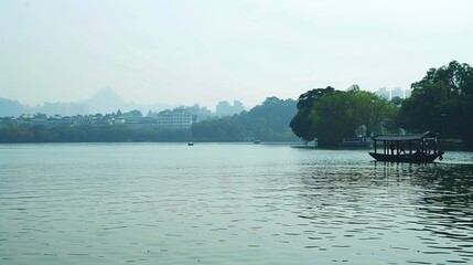 Obraz premium Landscape of Guilin: Unveiling the Breathtaking Natural Splendor of China's Gem