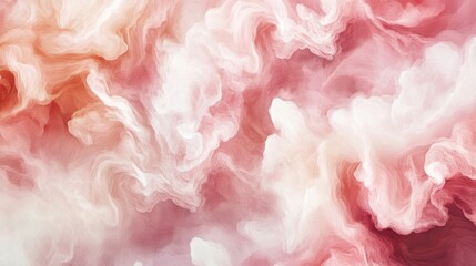 Abstract  study of swirling, flowing colors in soft pinks and whites.
