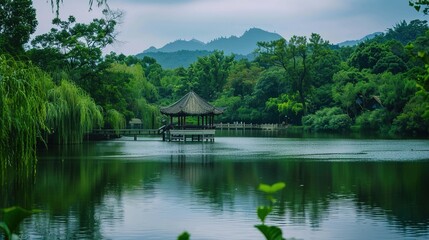 Fototapeta premium Landscape of Guilin: Unveiling the Breathtaking Natural Splendor of China's Gem