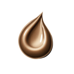 Liquid Droplet of Brown Foundation Makeup or Cosmetic Product