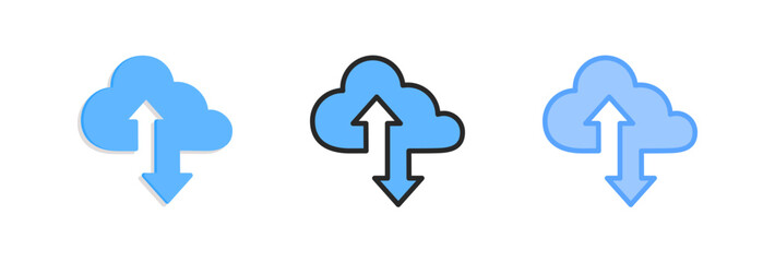 Obraz premium Cloud Tech Icon