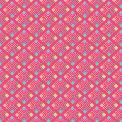 pastel color tribal vector seamless pattern with doodle elements. aztec fancy abstract geometric art print. ethnic hipster background. hand drawn. Wallpaper, cloth design, fabric, tissue, textile