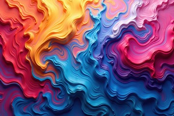 Abstract swirling paint texture, vibrant colors, paint, art