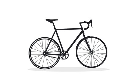 A clean white horizontal banner for World Bicycle Day. Bottom-left: an elegant, slightly abstract bicycle in watercolor style using dark tones. Minimal, modern, with ample copy space on the right.