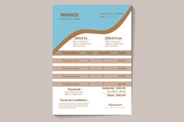 Professional Invoice Design for the company